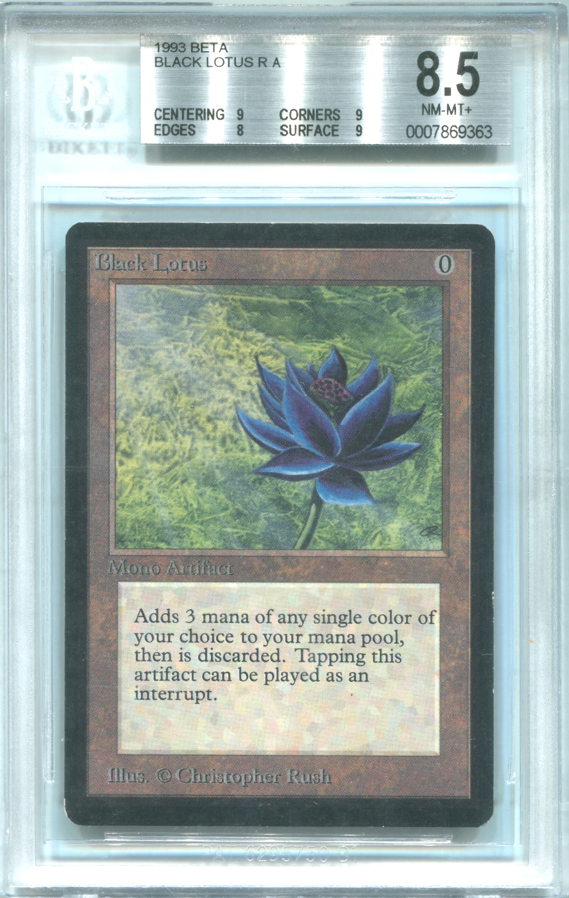 Magic the Gathering Beta Single Black Lotus BGS 8.5 *0007869363* DA