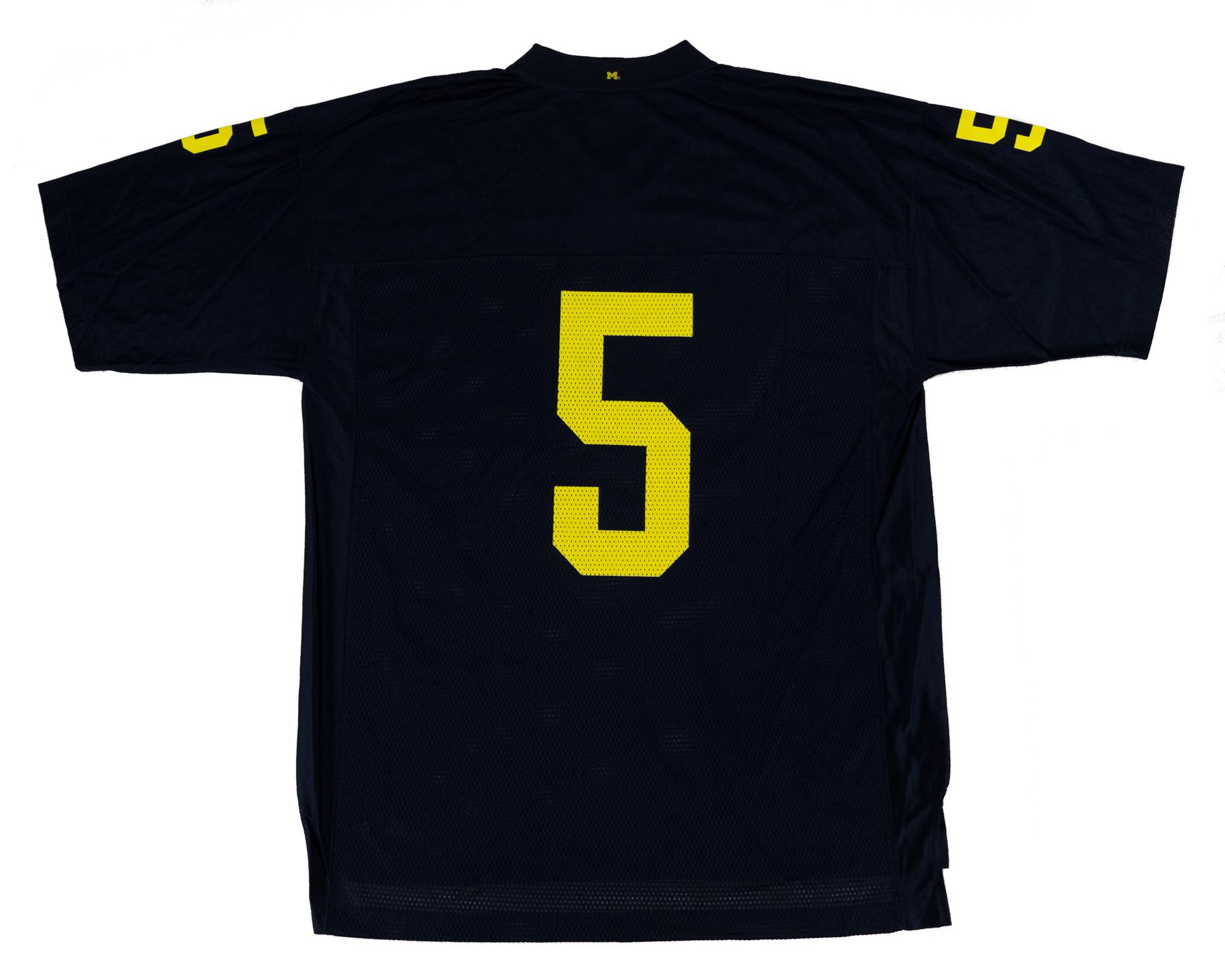 University of Michigan Wolverines Adidas Navy 5 Replica Football