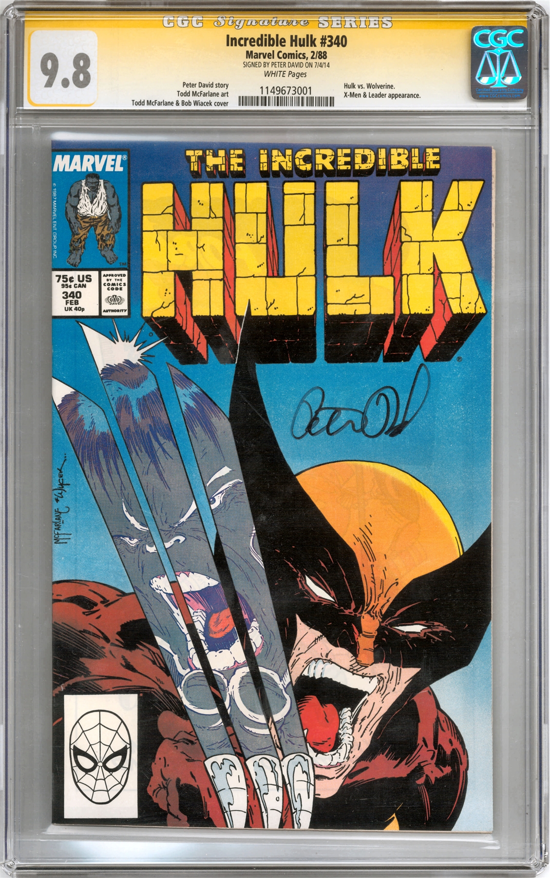 Incredible Hulk Cgc W Signature Series Signed