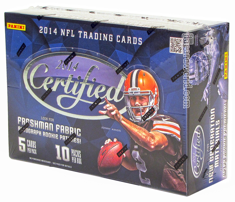 2014 Panini Certified Football Hobby Box DA Card World