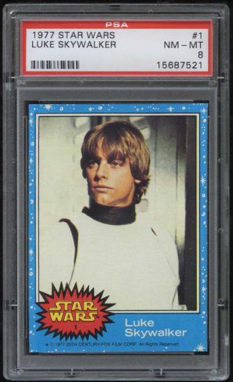 luke skywalker topps card