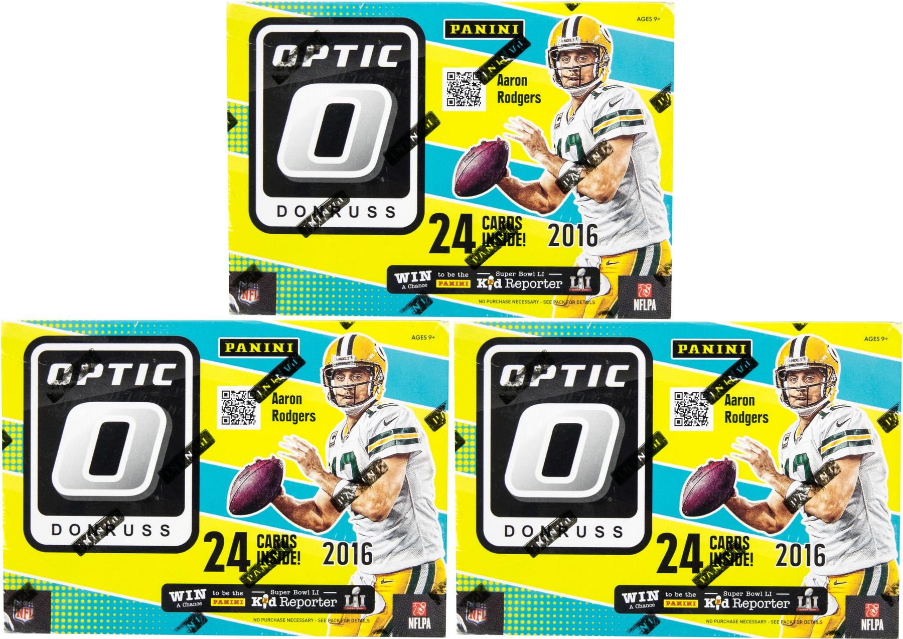 2016 Panini Donruss Optic Football 6-Pack Box (Lot Of 3) | DA Card World