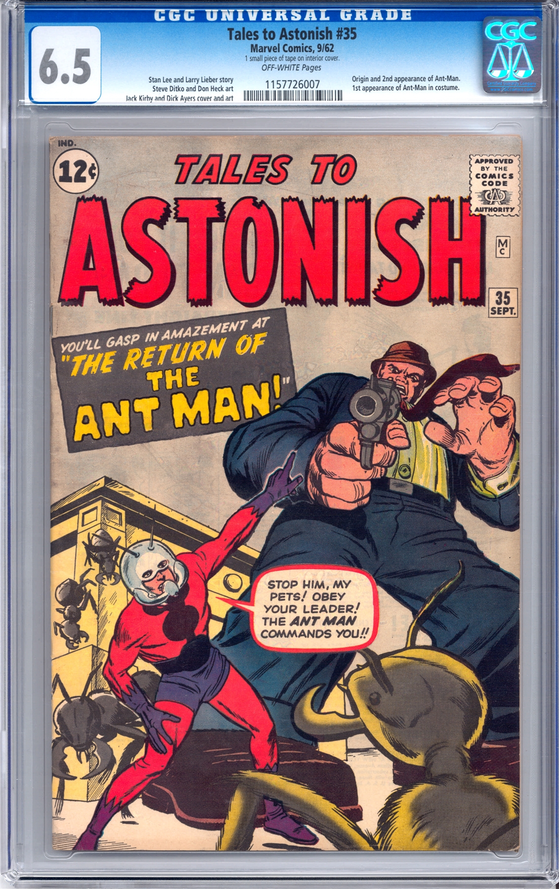 Tales to Astonish 35 CGC 6.5 (OW) *1157726007* | DA Card World