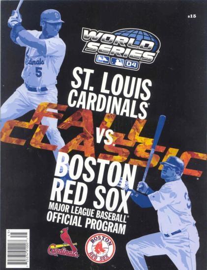 World Series Baseball 2004 Program (Boston Red Sox vs. St. Louis Cardinals) | DA Card World