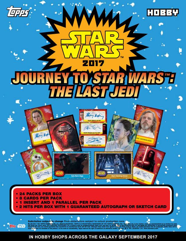 Star Wars Journey To The Last Jedi Trading Cards Hobby Box Topps 2017 