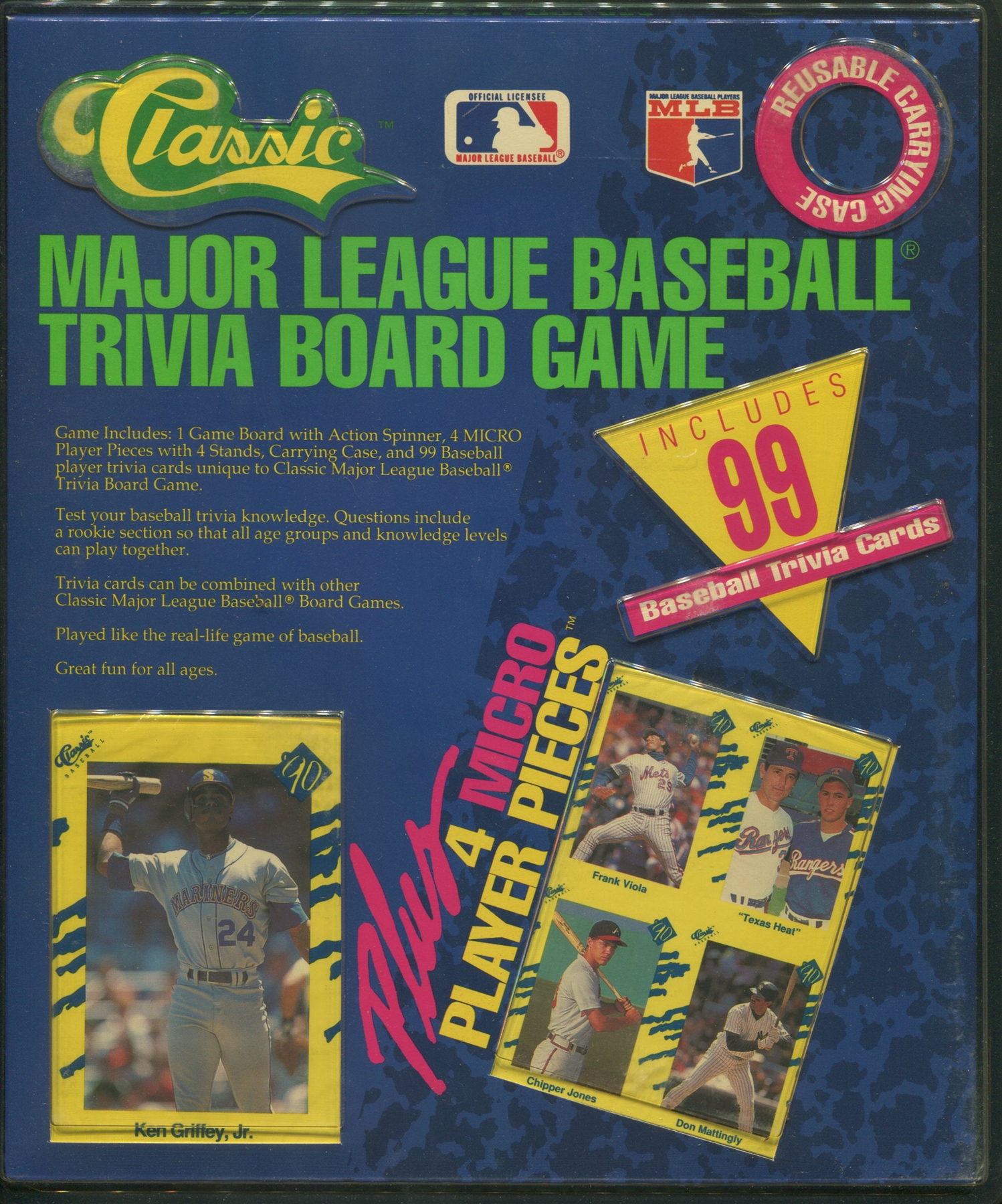 1990 Classic Major League Baseball MLB Trivia Board Game DA Card World