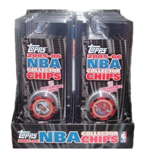 2005/06 Topps NBA Collector Chips Basketball Box DA Card World