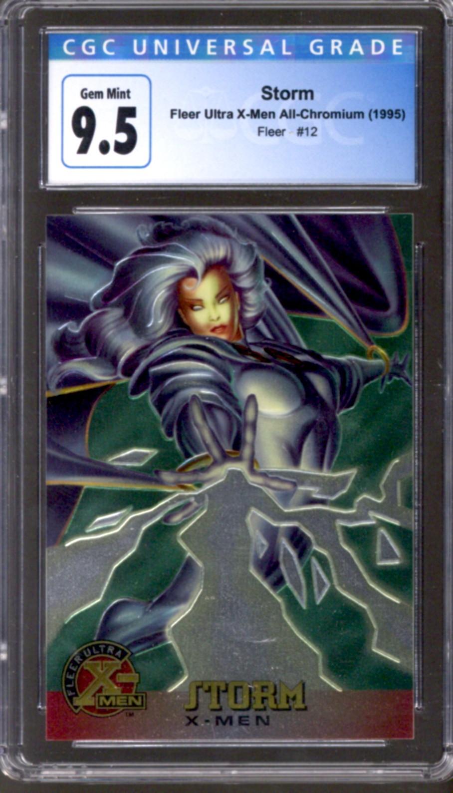 Fleer Ultra Storm X Men All Chromium Cgc Gem Mint