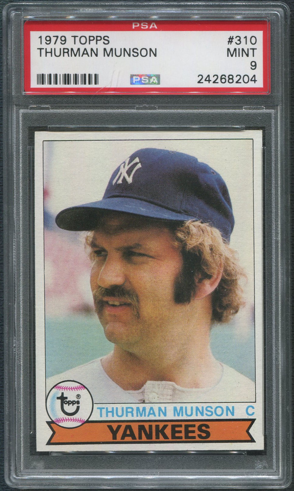 1979 Topps Baseball 310 Thurman Munson PSA 9 MINT DA Card World