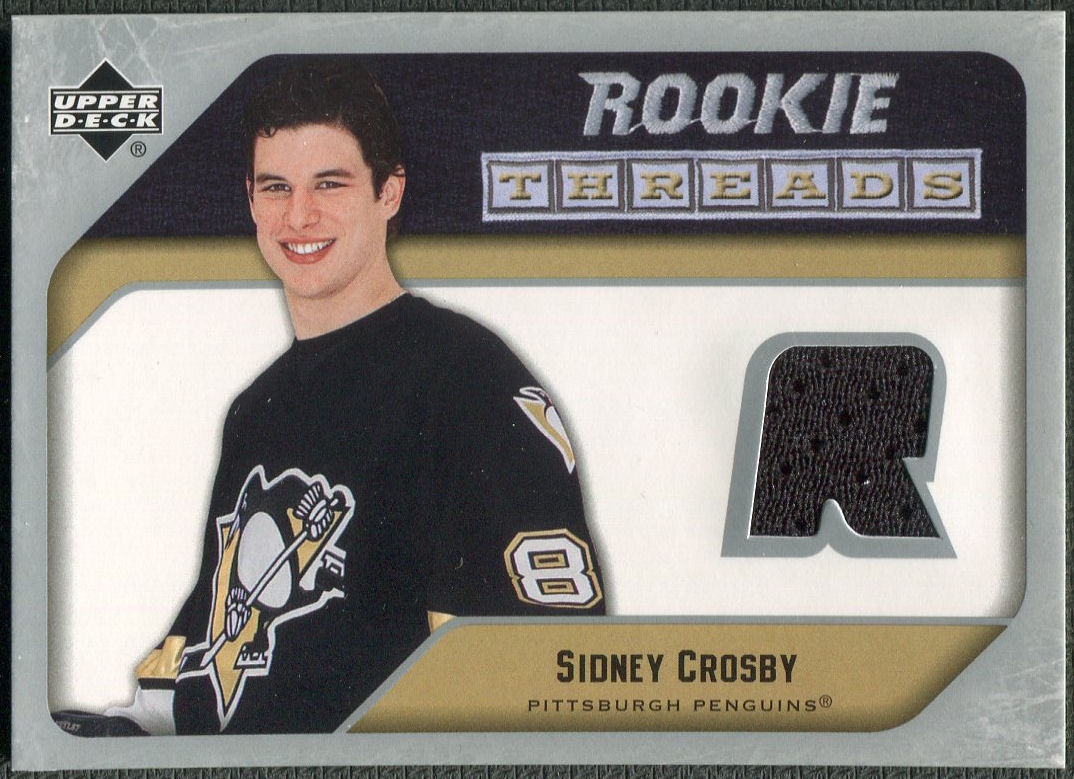 2005/06 Upper Deck RTSC Sidney Crosby Rookie Threads Jersey DA Card