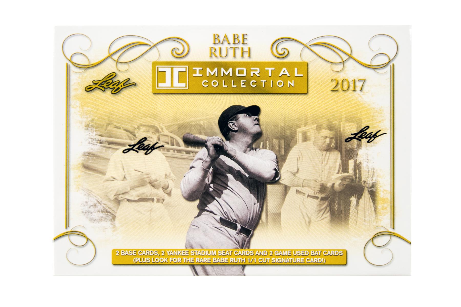 Leaf Babe Ruth Immortal Collection Baseball Hobby Box DA Card World