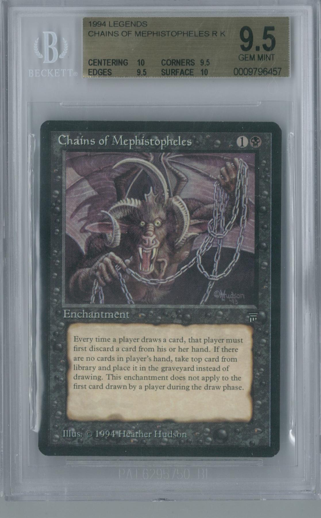 Magic the Gathering Legends Chains of Mephistopheles Single BGS 9.5 (10