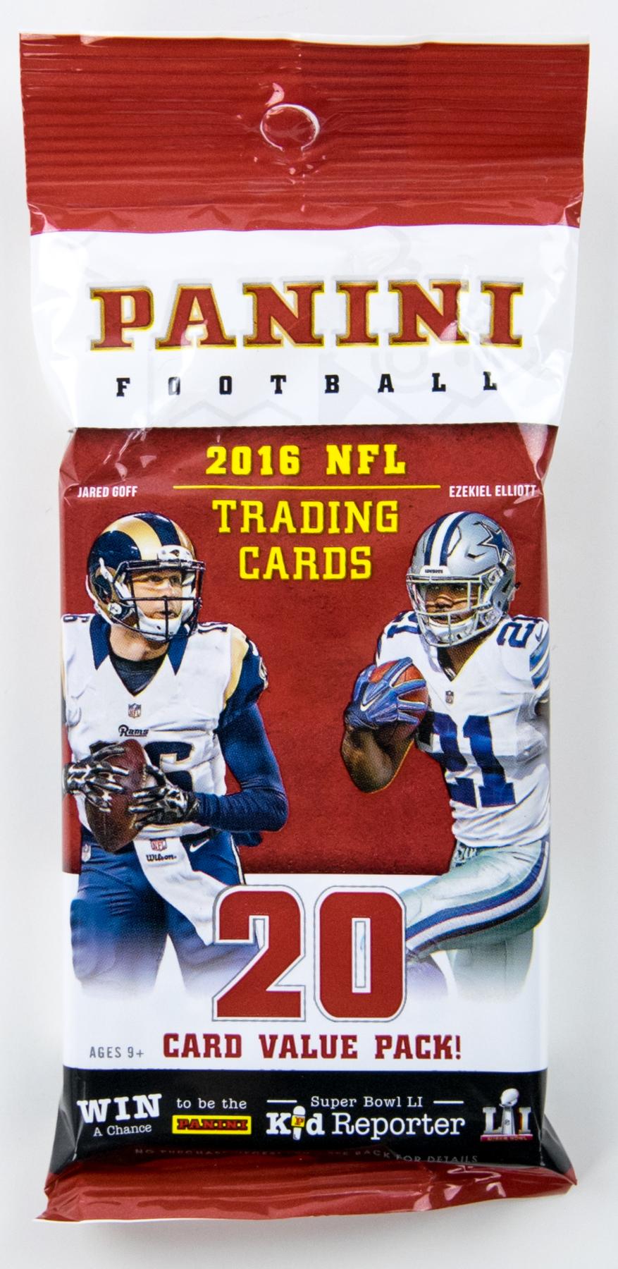 2016 Panini Football Fat Pack Box DA Card World