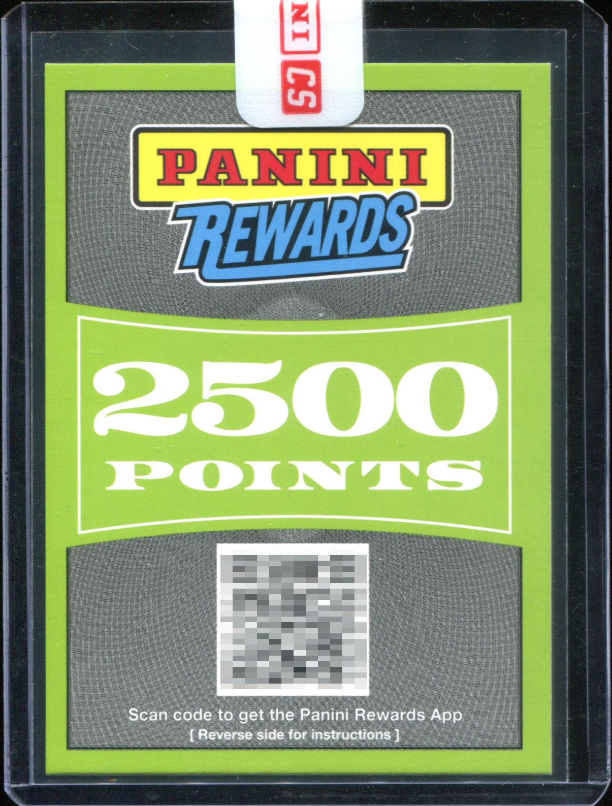 2017 Panini Rewards 2,500 Point Redemption DA Card World