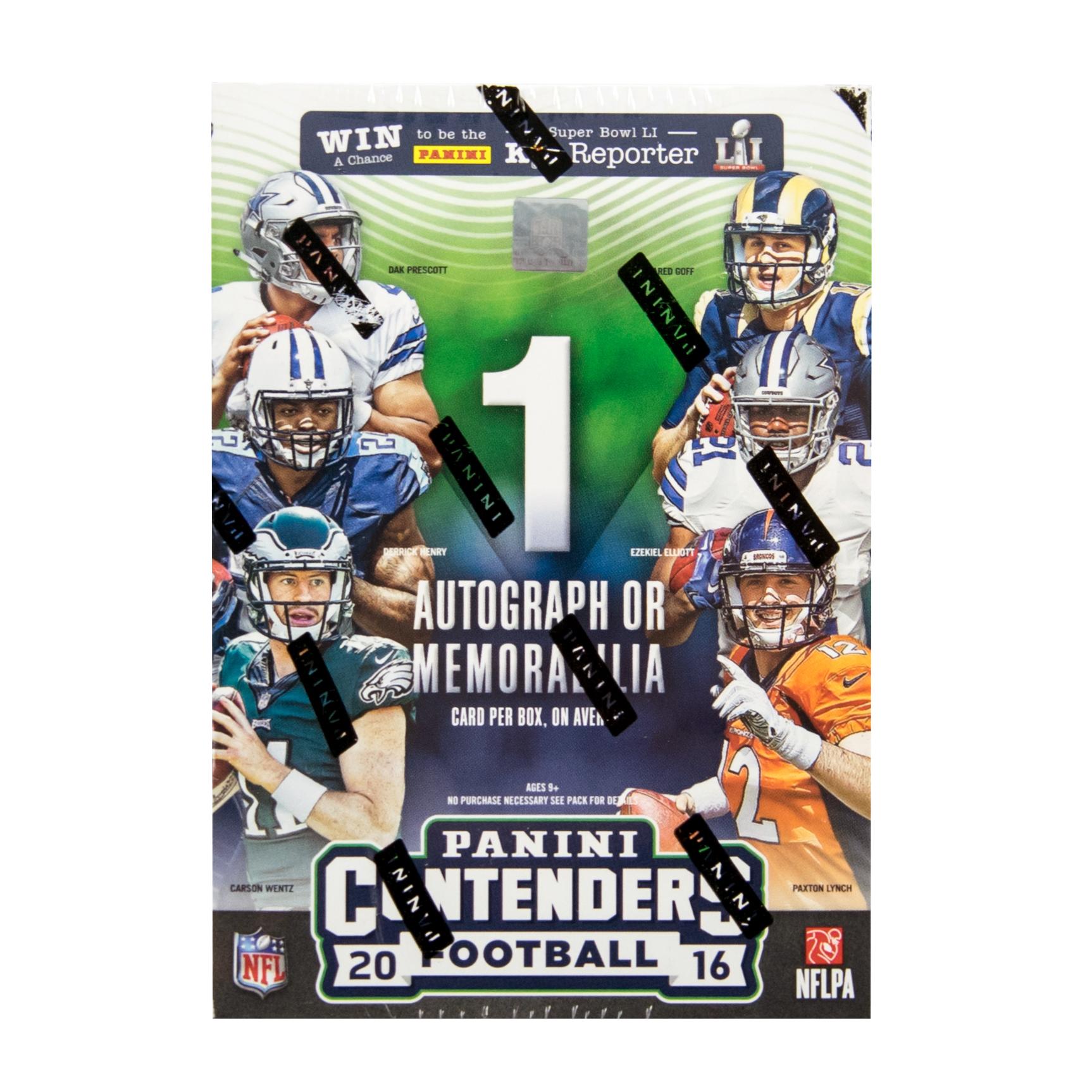 2016 Panini Contenders Football 5Pack Box DA Card World
