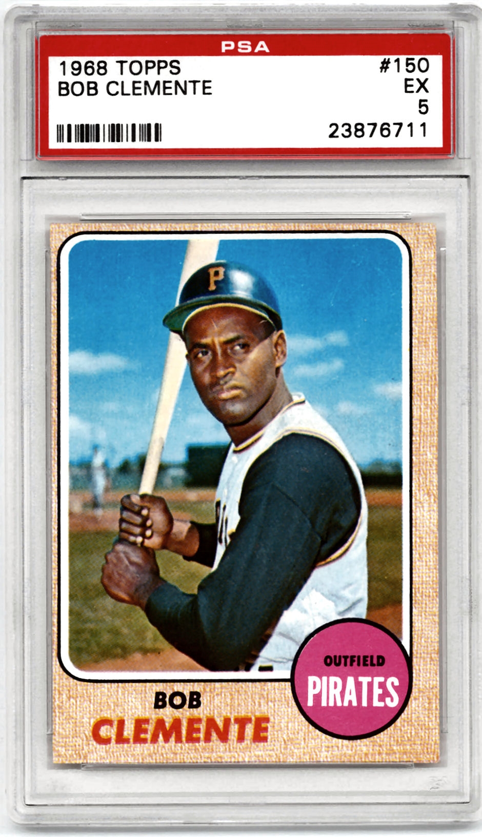 1968 Topps Baseball 150 Bob Clemente PSA 5 (EX) *6711* DA Card World