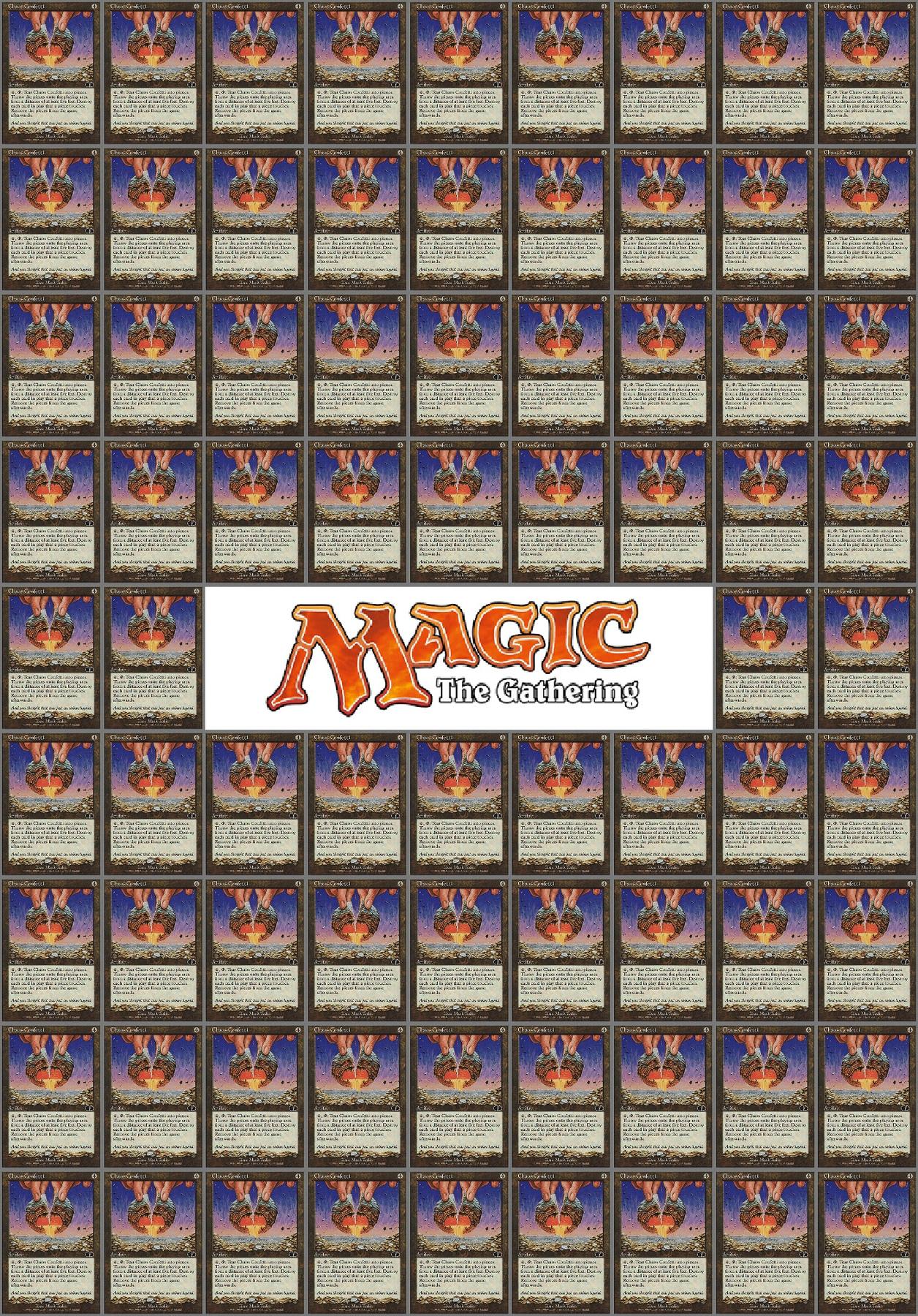 Magic the Gathering Lot 76 Chaos Confetti NEAR MINT, SLEEVED, with a