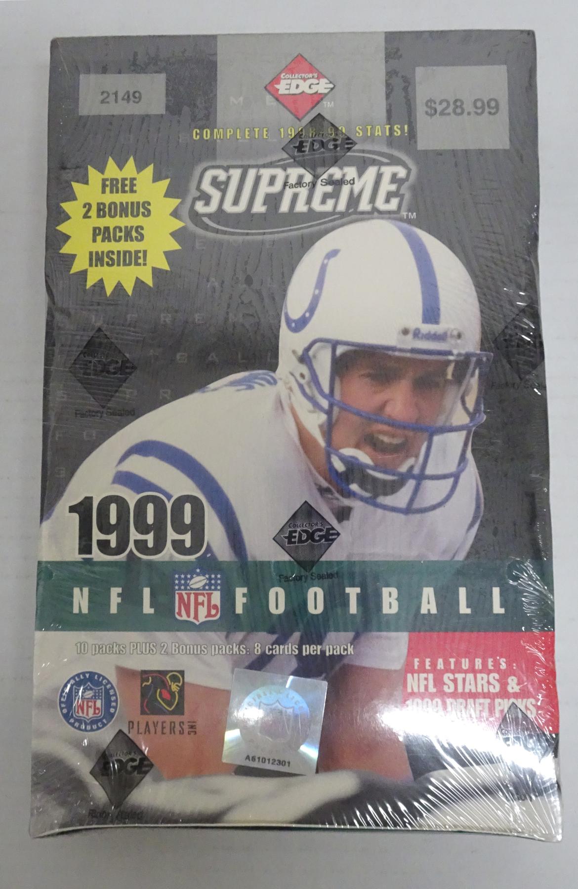 1999 Collector S Edge Supreme Football 12 Pack Blaster Box Reed Buy