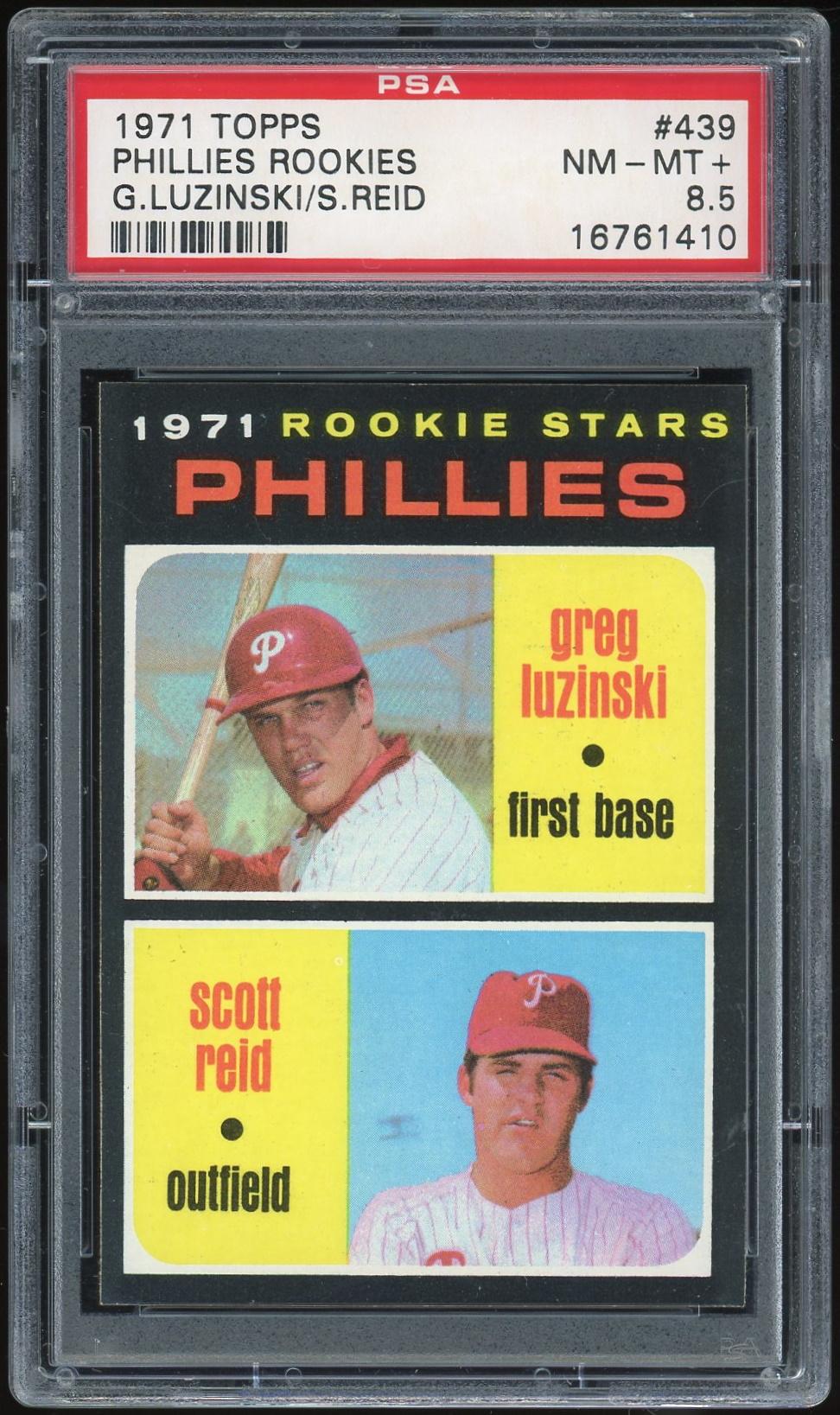 1971 Topps 439 Greg Luzinski RC PSA 8 5 1410 Reed Buy DA Card World