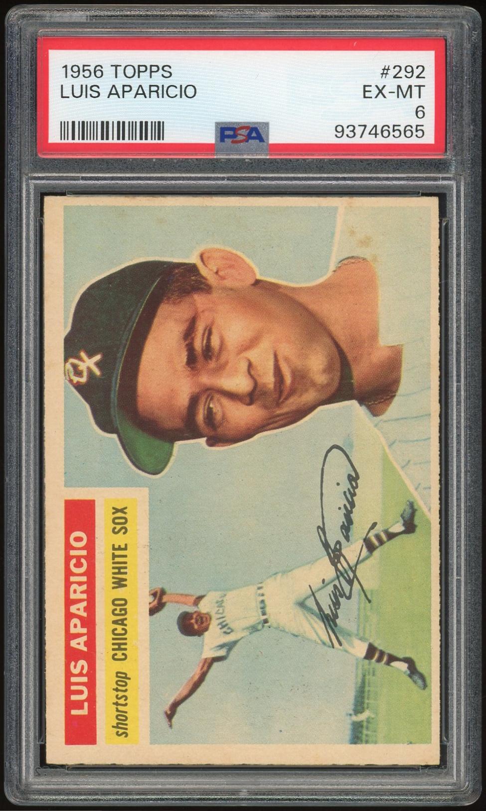 1956 Topps 292 Luis Aparicio RC PSA 6 6565 Reed Buy DA Card World