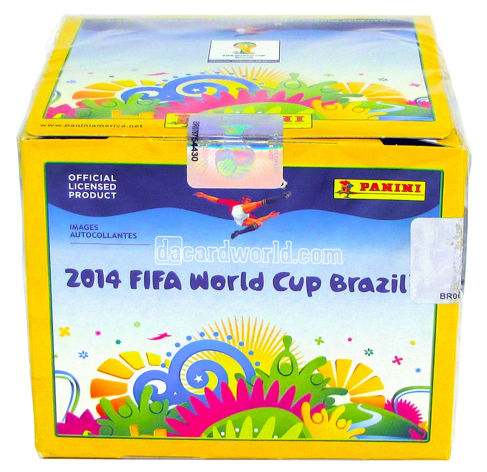 2014 Panini Fifa World Cup Soccer Sticker Box And Album Da Card World