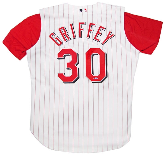Ken Griffey Jr. Autographed Cincinnati Reds Baseball Jersey (UDA) DA