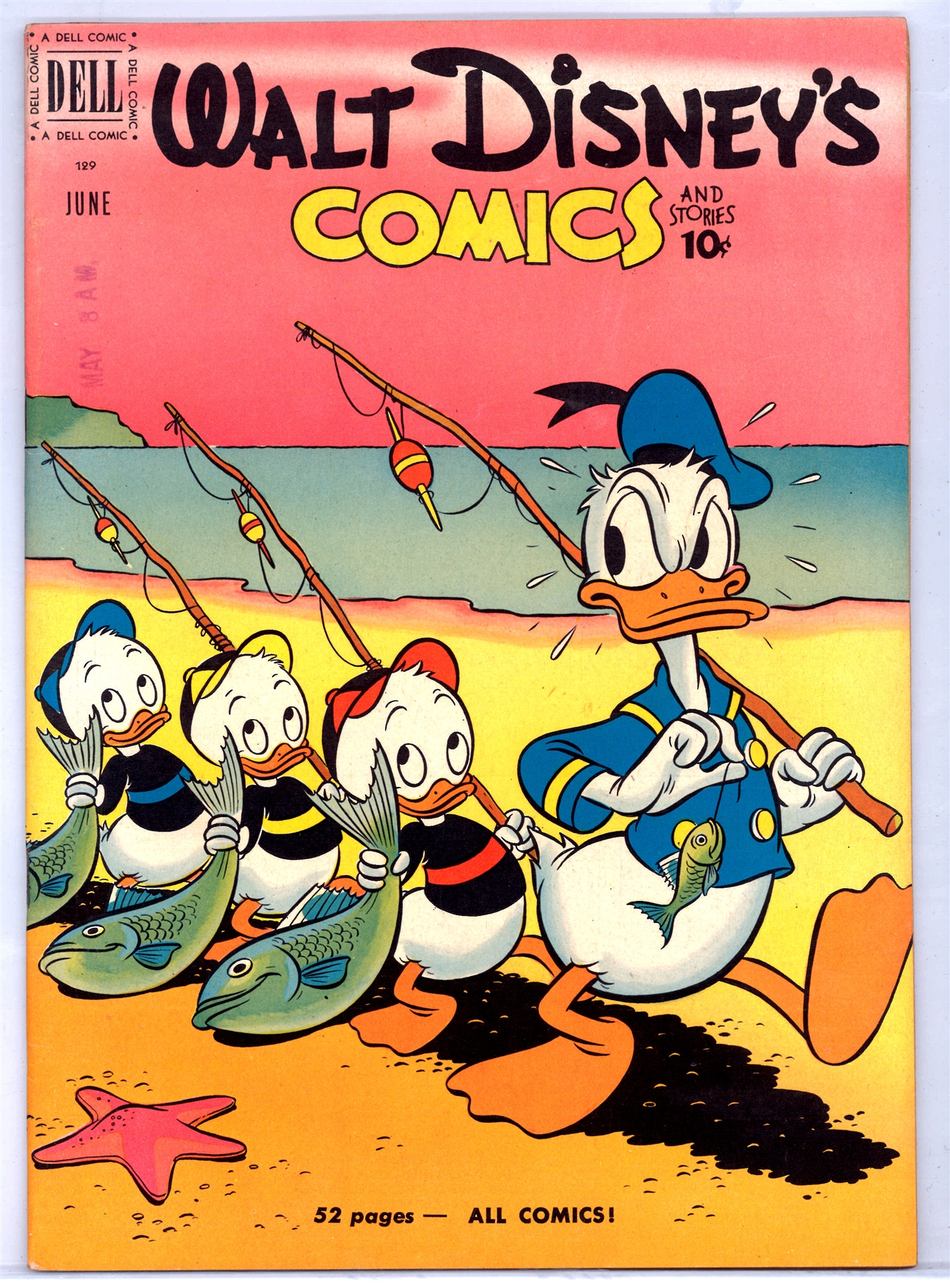 Walt Disney Comics & Stories 129 VF DA Card World