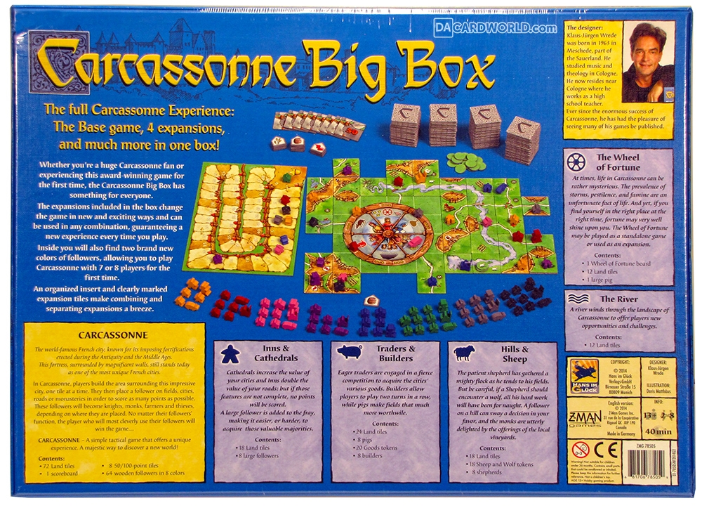 Carcassonne Big Box 5 Board Game DA Card World