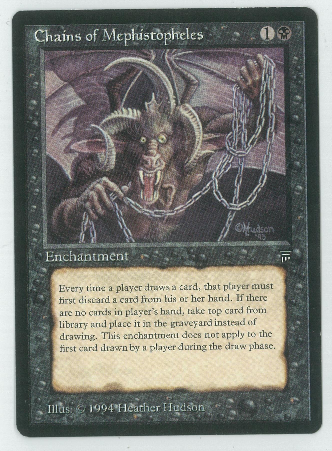Magic the Gathering Legends Single Chains of Mephistopheles SLIGHT