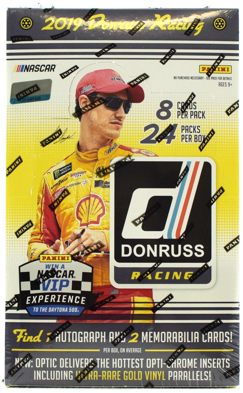 2019 Panini Donruss Racing pasatiempo caja