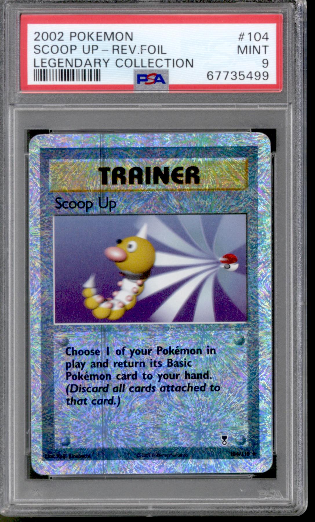 Pokemon Legendary Collection Reverse Holo Foil Scoop Up 104 110 PSA 9