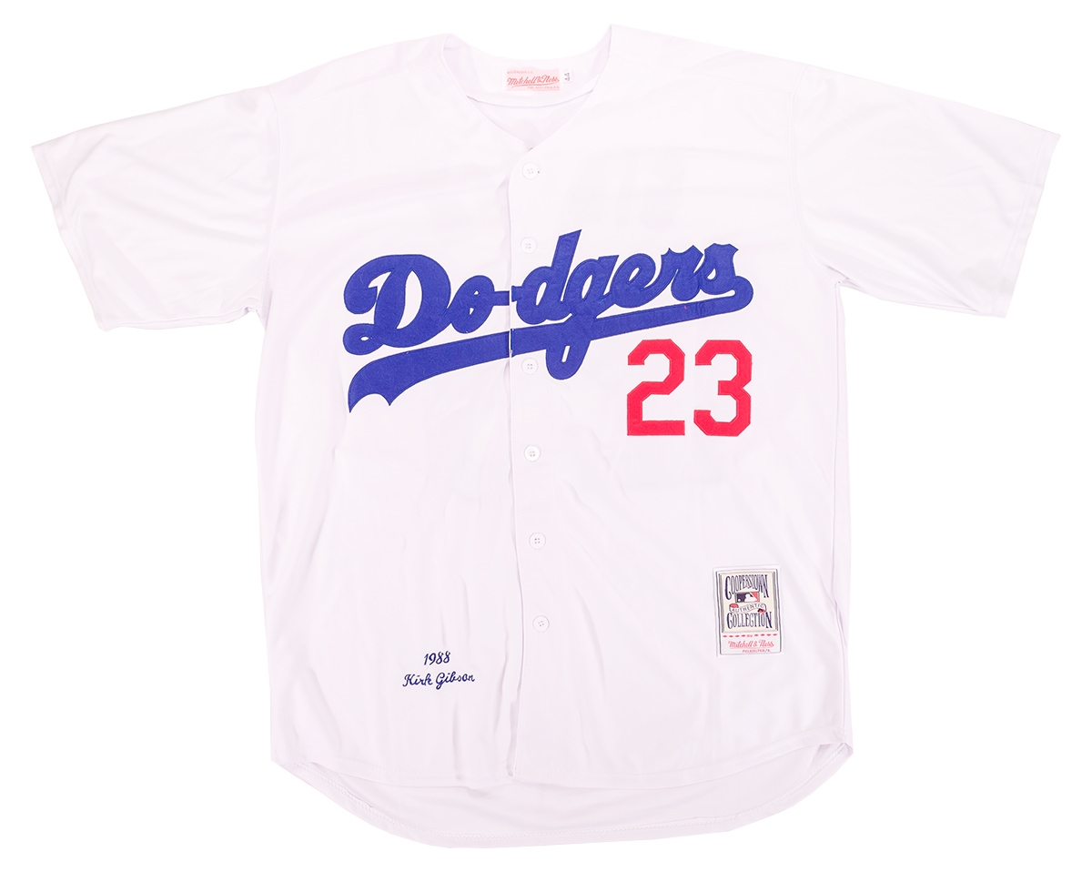 Kirk Gibson Autographed Los Angeles Dodgers Mitchell & Ness Baseball