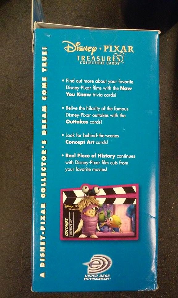 Disney Pixar Treasures Trading Cards Box with Mr. Incredible Figure