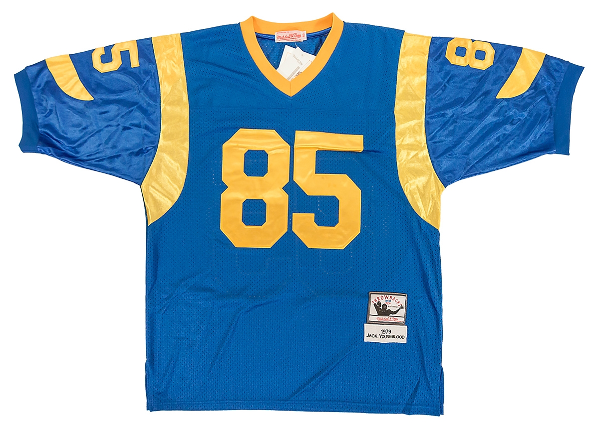 Jack Youngblood Los Angeles Rams Autographed Riddell 1981-99 Throwback VSR4 Authentic Helmet With HOF 01 Inscription