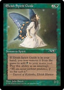 Magic the Gathering Alliances Single Elvish Spirit Guide - NEAR MINT ...