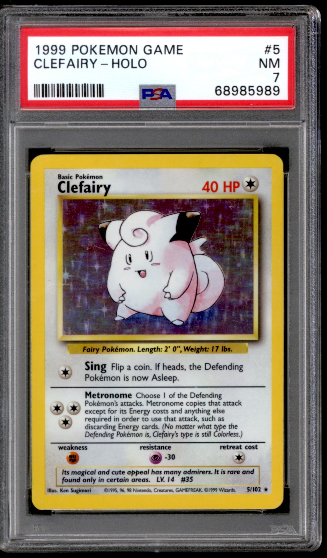 Pokemon Base Set Unlimited Clefairy Psa Da Card World