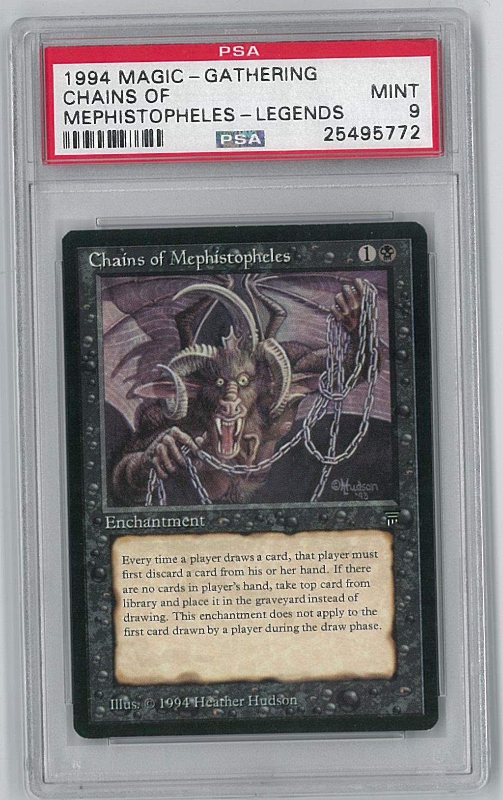 Magic the Gathering Legends Chains of Mephistopheles PSA 9 **25495772