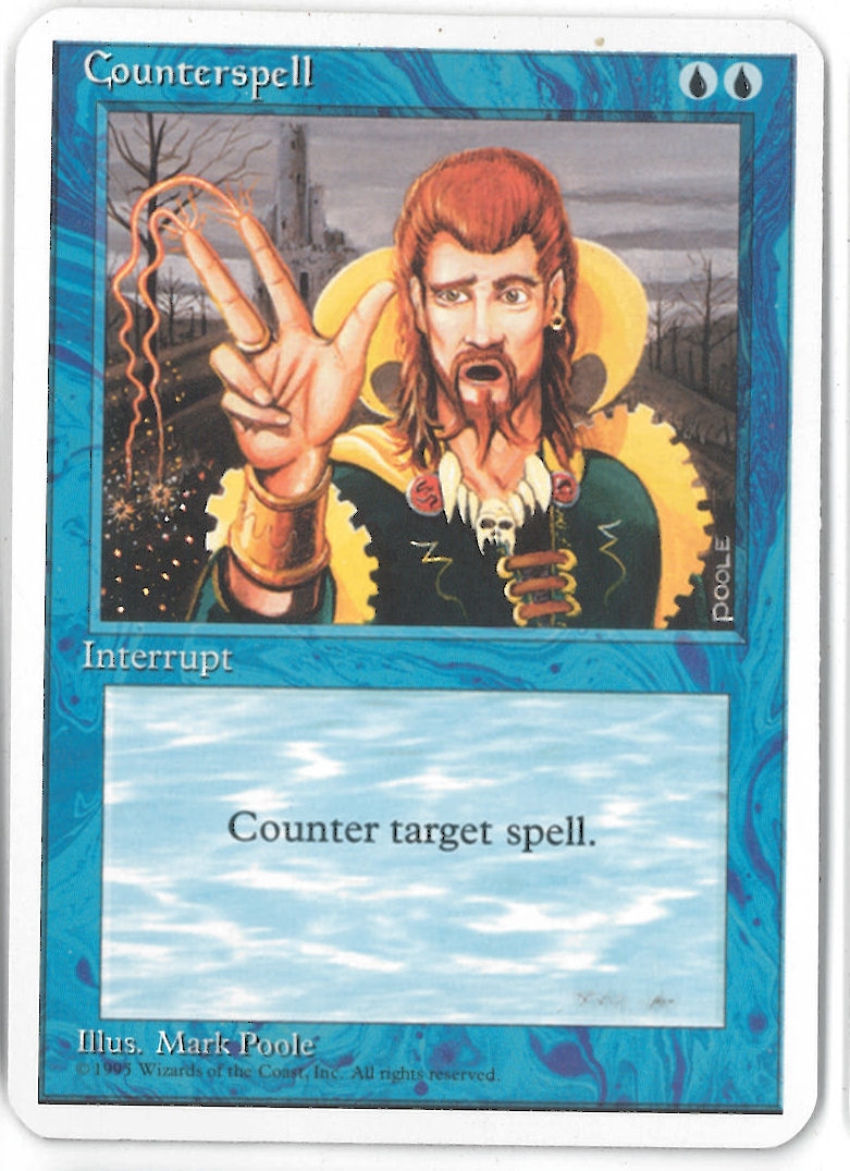Magic the Gathering ALPHA CUT 4th Edition Single Counterspell