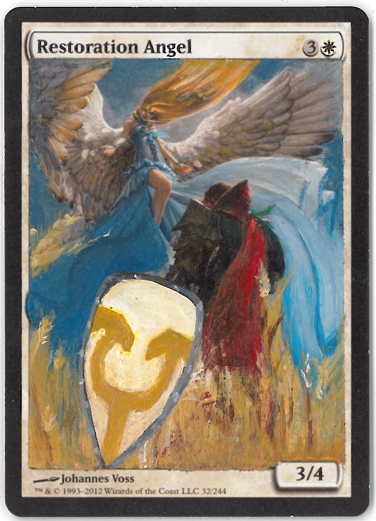 Magic the Gathering Avacyn Restored Single Restoration Angel (ALTERED