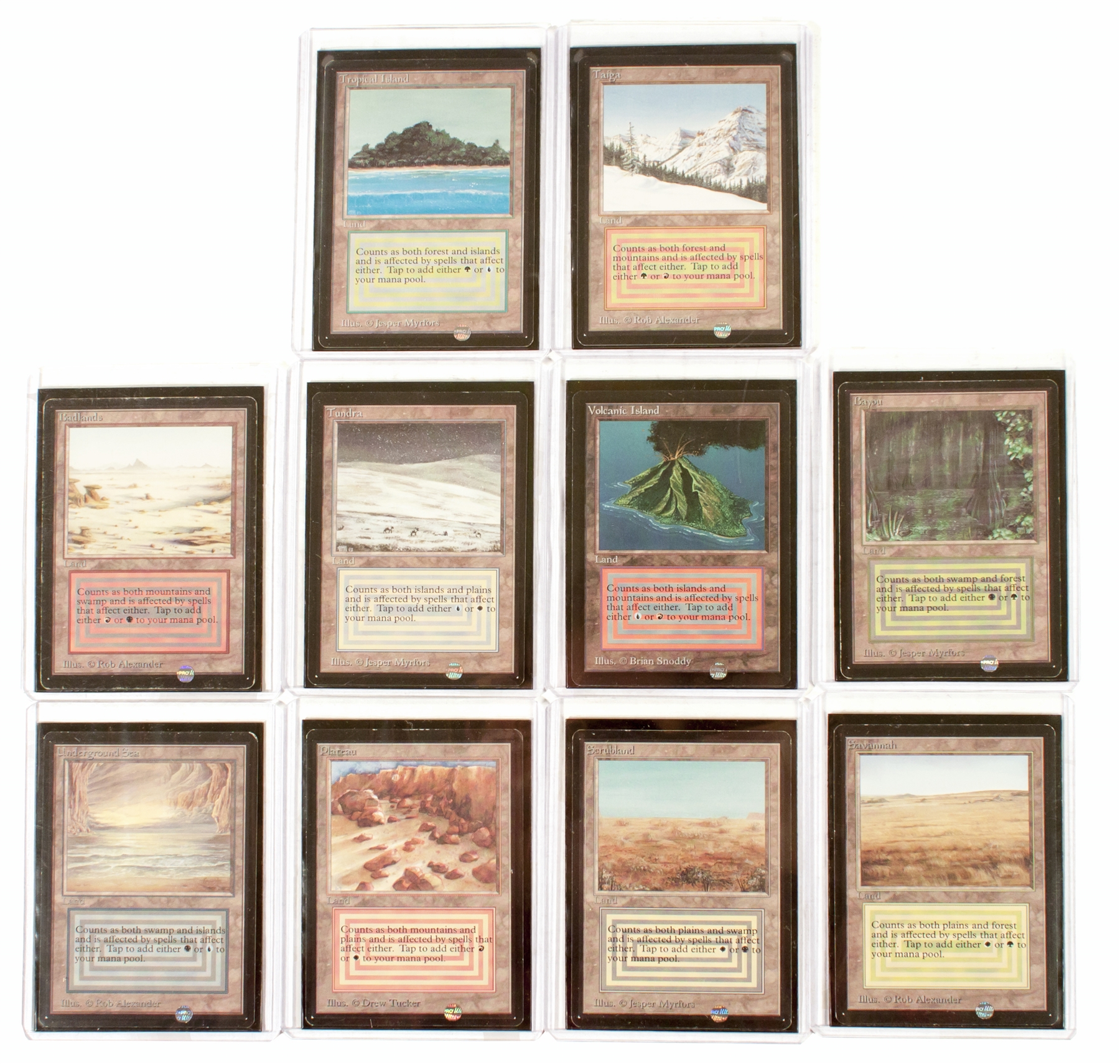 Magic the Gathering Beta COMPLETE SET SLIGHT PLAY (SP) DA Card World