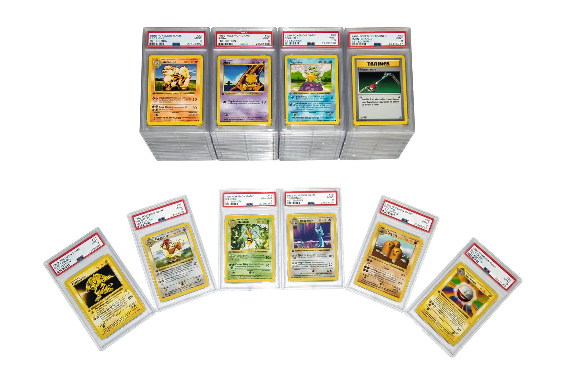 Pokemon Base Set 1 1st Edition Non-Holo Complete Set 17/102-102/102 ...