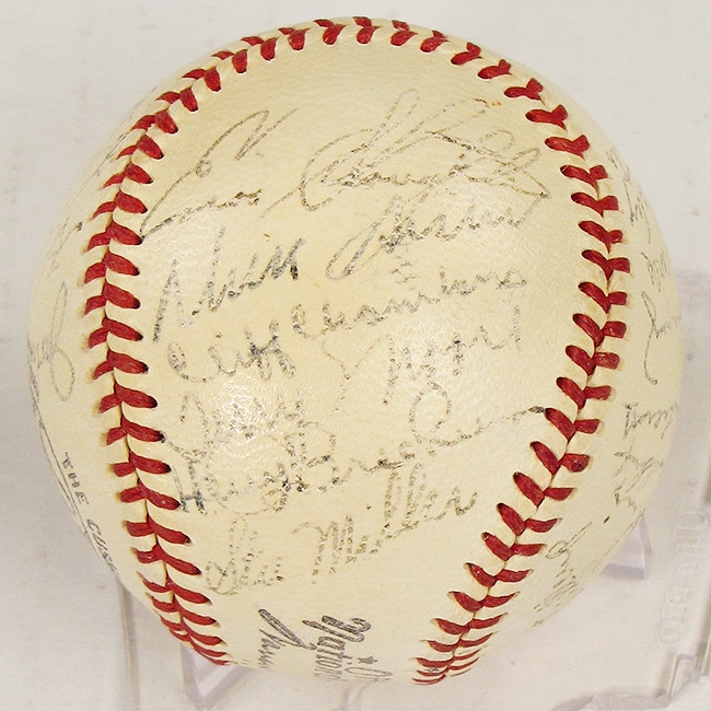 1952 St Louis Cardinals Autographed Team Signed Baseball (JSA COA) | DA Card World
