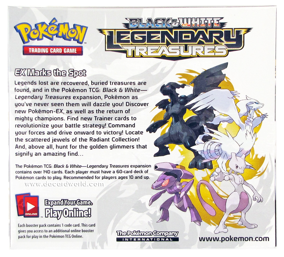 pokemon black and white legendary treasures