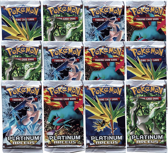Pokemon Platinum 4 Arceus Booster Pack (Lot of 12) DA Card World
