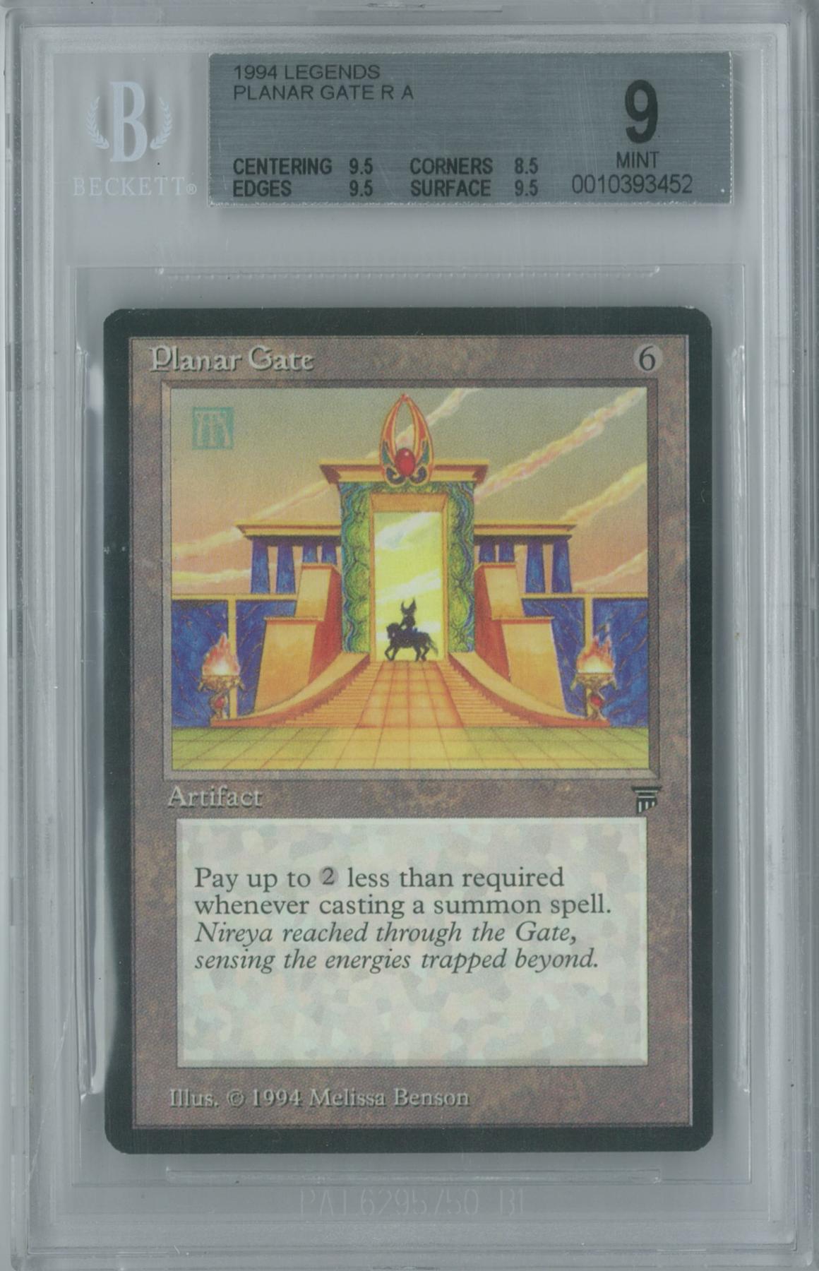 Magic the Gathering Legends Planar Gate BGS 9 (9.5, 8.5, 9.5, 9.5) DA Card World