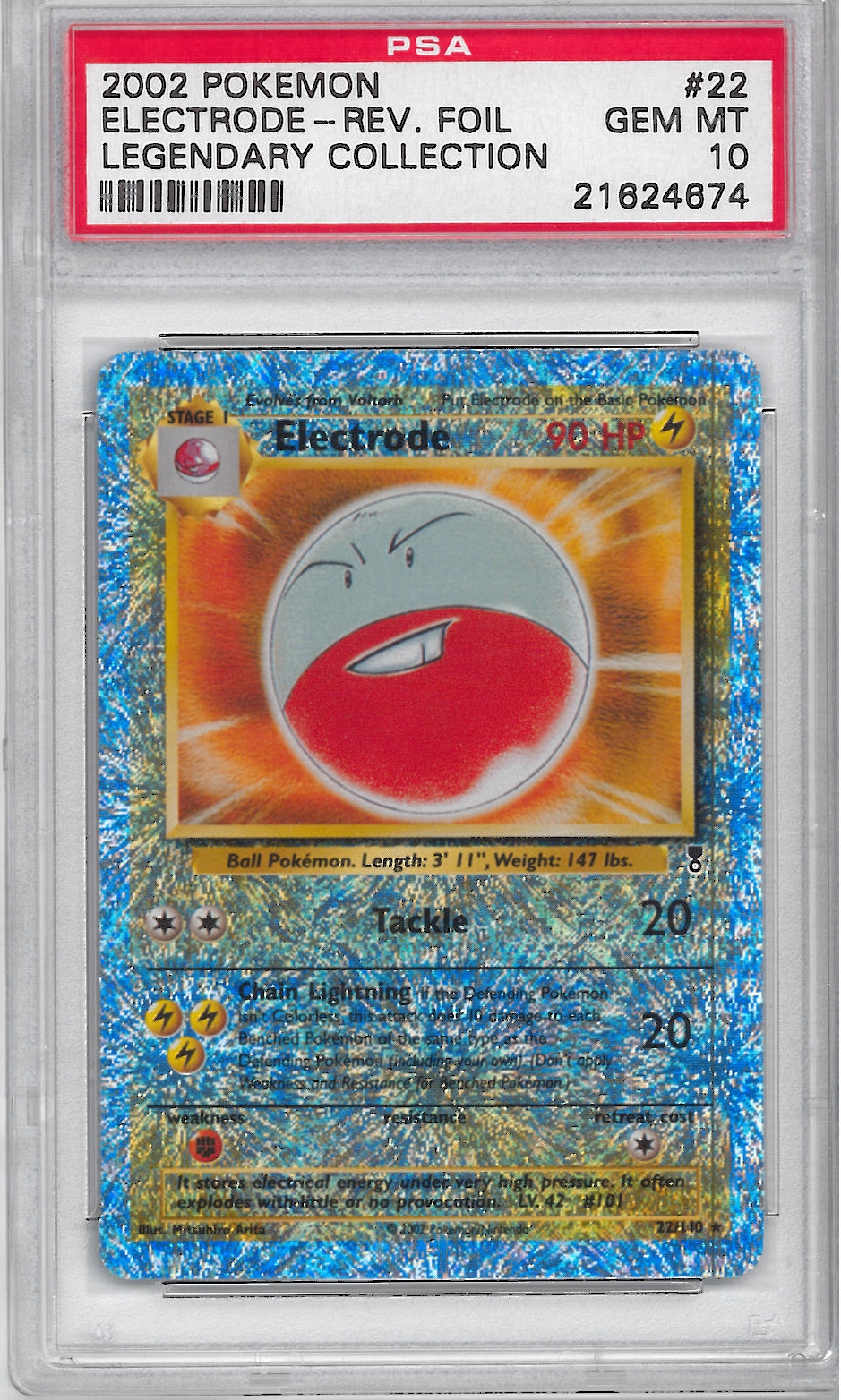 Pokemon Legendary Collection Single Electrode 22 110 Reverse Foil 