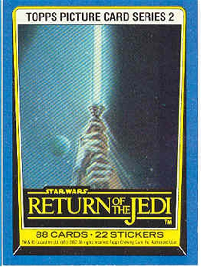 topps return of the jedi trading cards