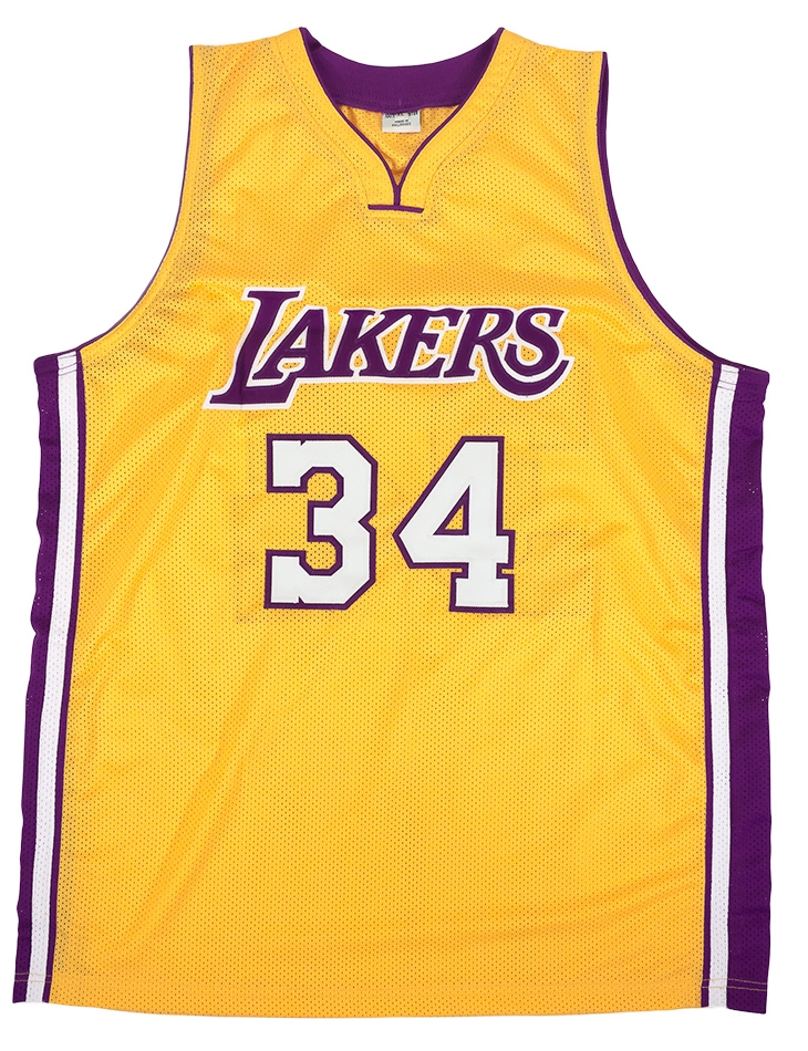 blue shaq lakers jersey