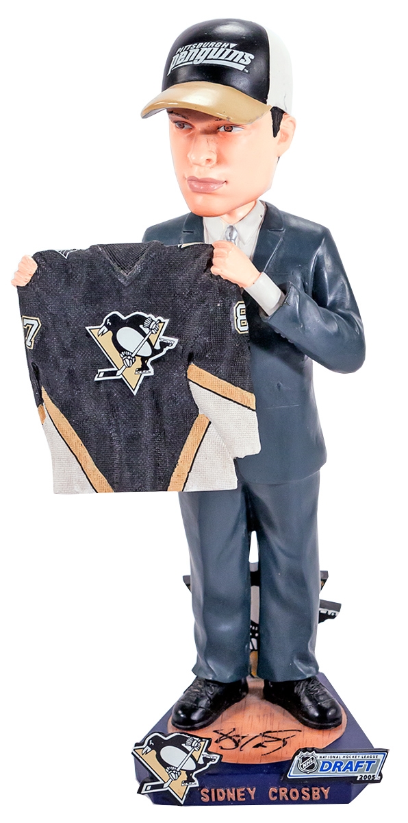 Sidney Crosby Autographed Pittsburgh Penguins 2005 NHL Draft Bobblehead