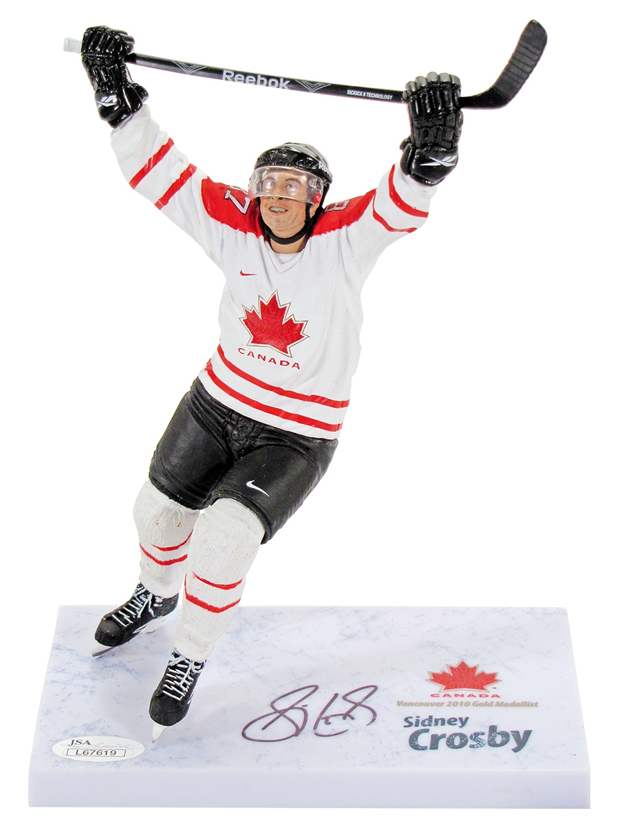 Sidney Crosby Autographed Team Canada (White Jersey) 2010 McFarlane